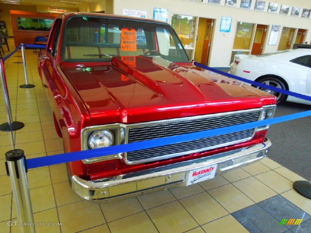 1976 C/K C10 Custom Pro Street - Custom Red Metallic / Black photo #6