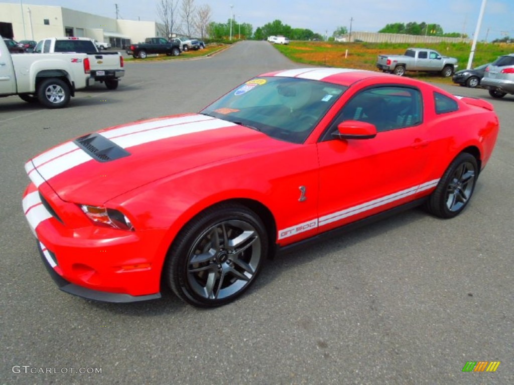 2010 Mustang Shelby GT500 Coupe - Torch Red / Charcoal Black/White photo #1
