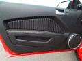 Charcoal Black/White 2010 Ford Mustang Shelby GT500 Coupe Door Panel