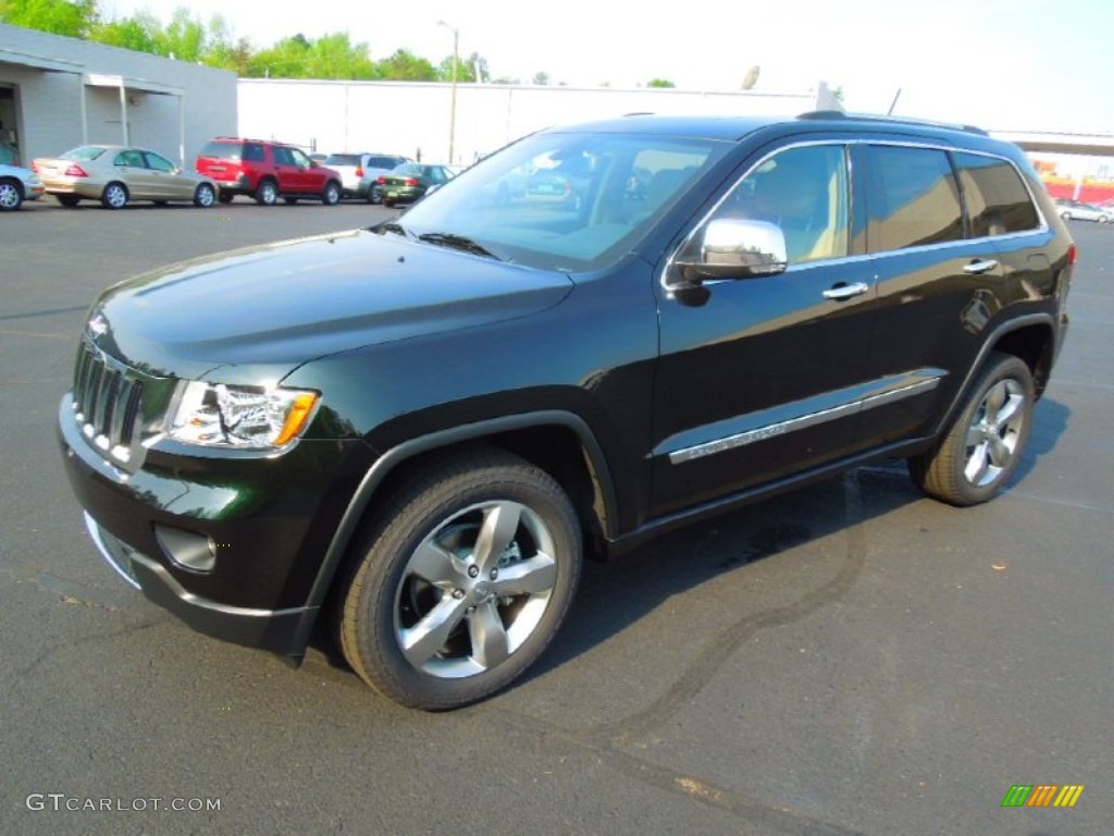 2012 Black Forest Green Pearl Jeep Grand Cherokee Limited