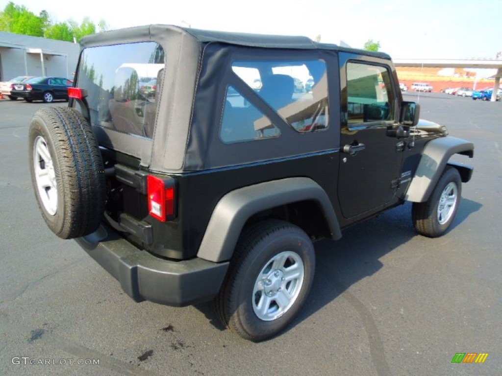 2012 Wrangler Sport 4x4 - Black Forest Green Pearl / Black photo #8