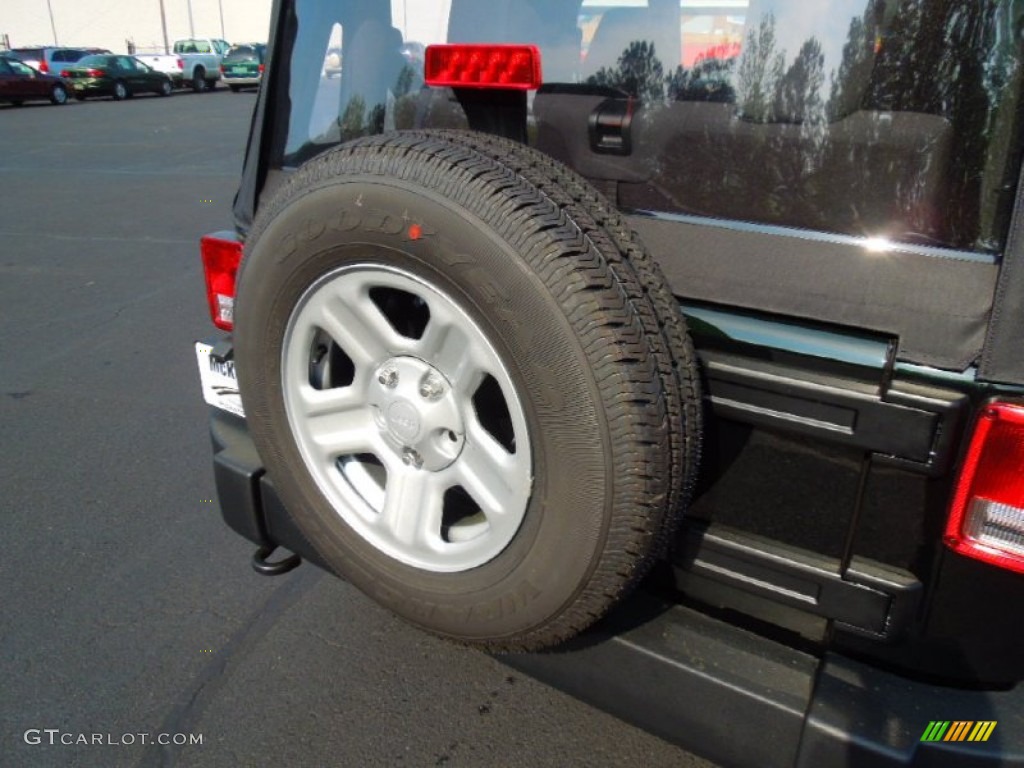 2012 Wrangler Sport 4x4 - Black Forest Green Pearl / Black photo #18