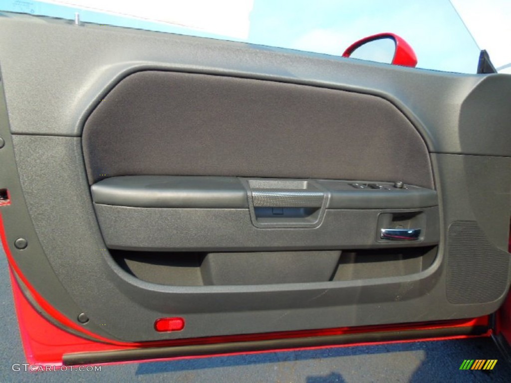 2012 Dodge Challenger R/T Dark Slate Gray Door Panel Photo #63312740