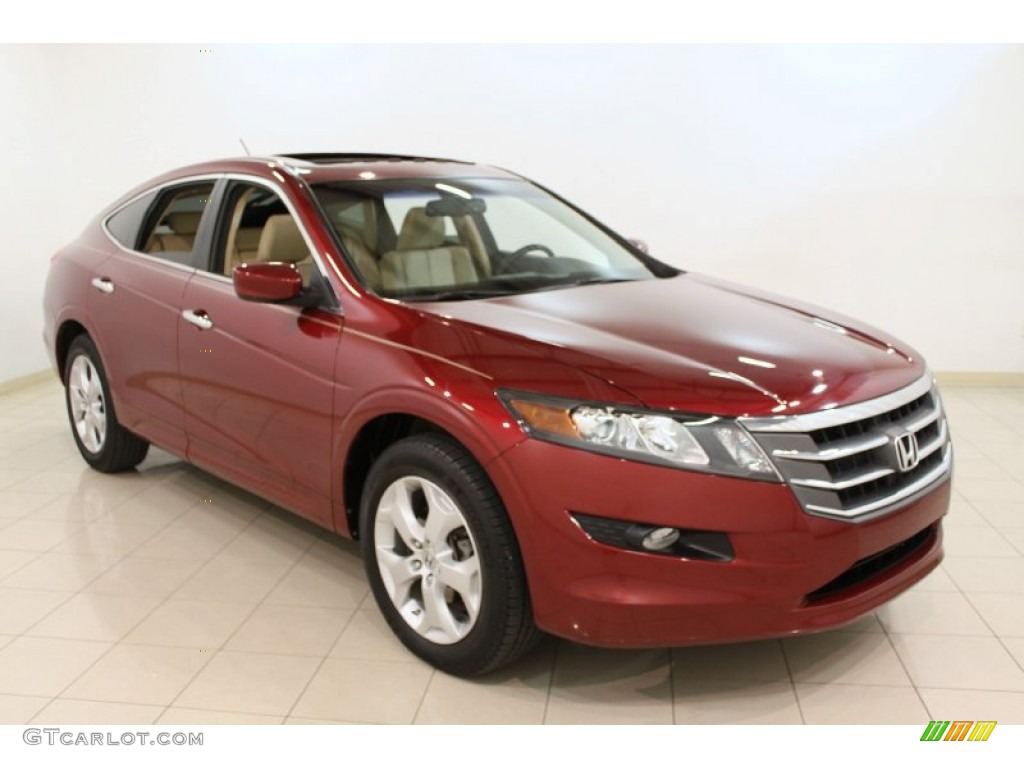 2010 Accord Crosstour EX-L 4WD - Tango Red Pearl / Ivory photo #1