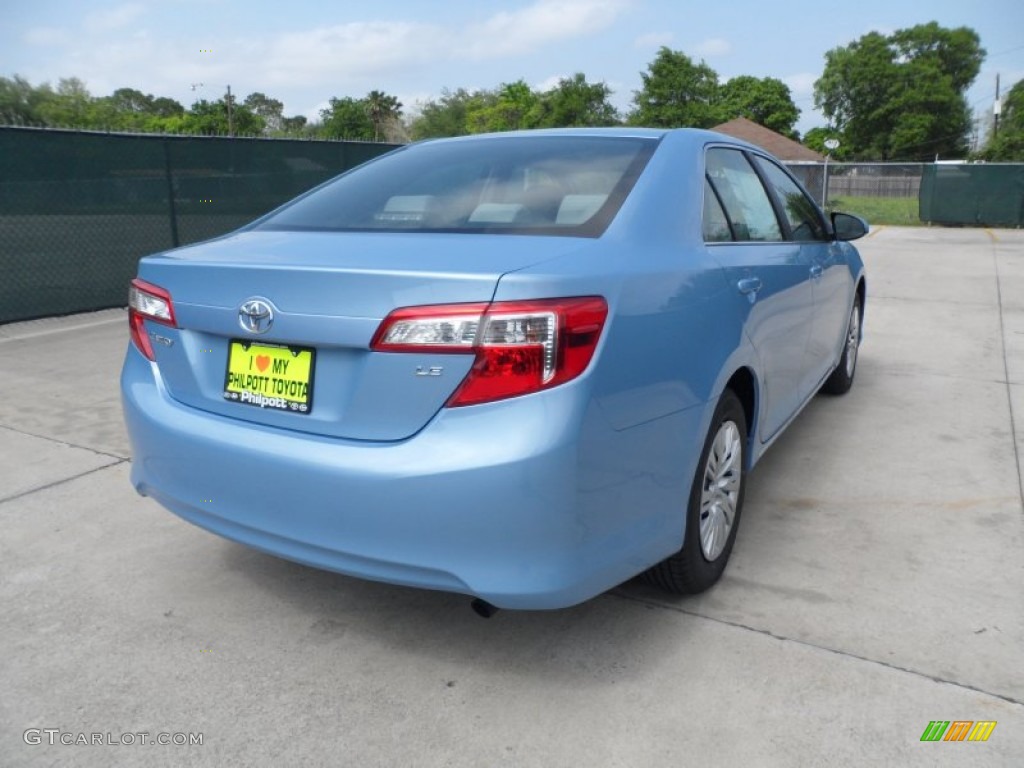 2012 Camry LE - Clearwater Blue Metallic / Ash photo #3