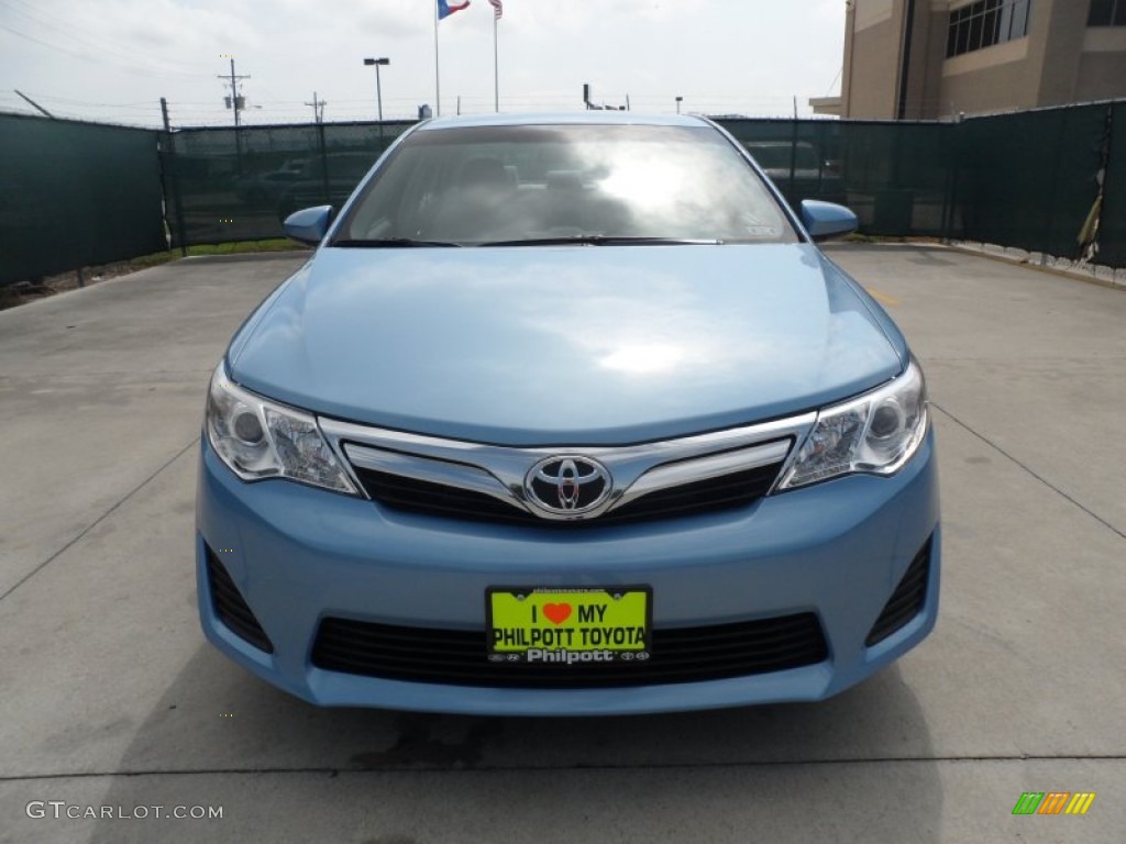 2012 Camry LE - Clearwater Blue Metallic / Ash photo #8