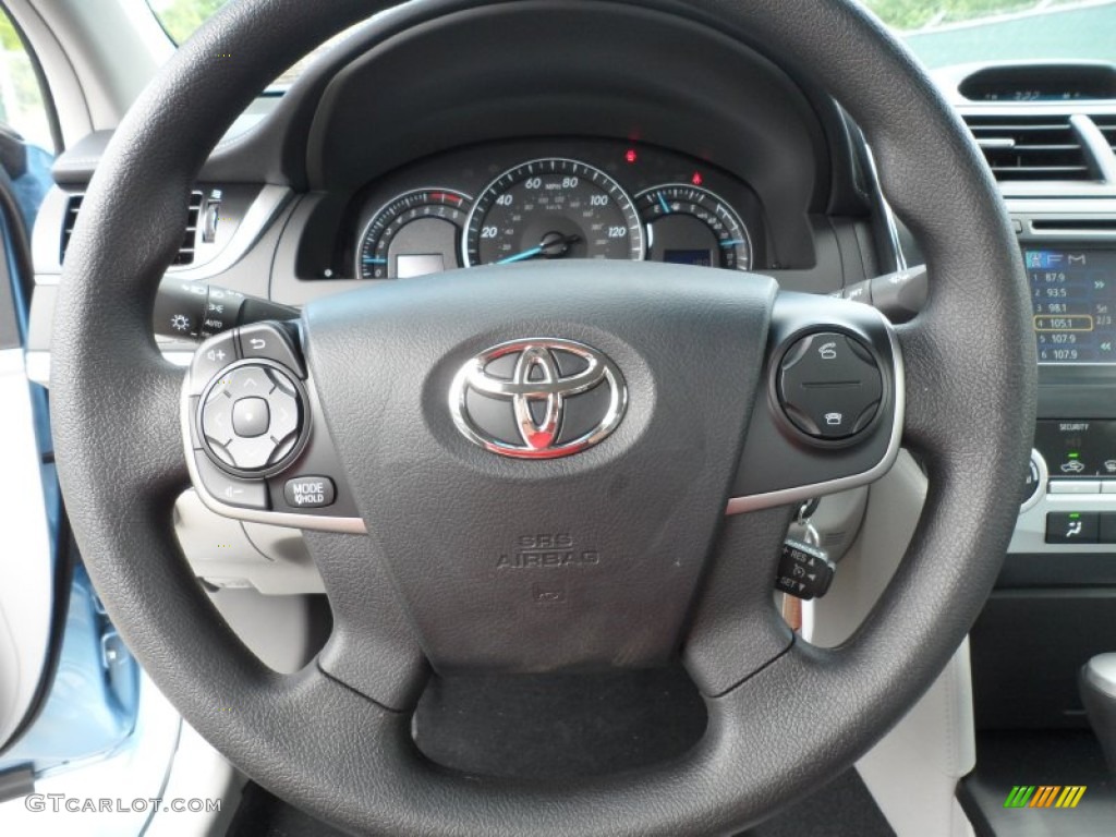 2012 Toyota Camry LE Ash Steering Wheel Photo #63314867