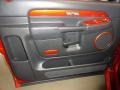 Dark Slate Gray/Orange 2005 Dodge Ram 1500 SLT Daytona Regular Cab Door Panel