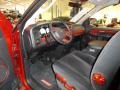 Dark Slate Gray/Orange 2005 Dodge Ram 1500 SLT Daytona Regular Cab Interior Color