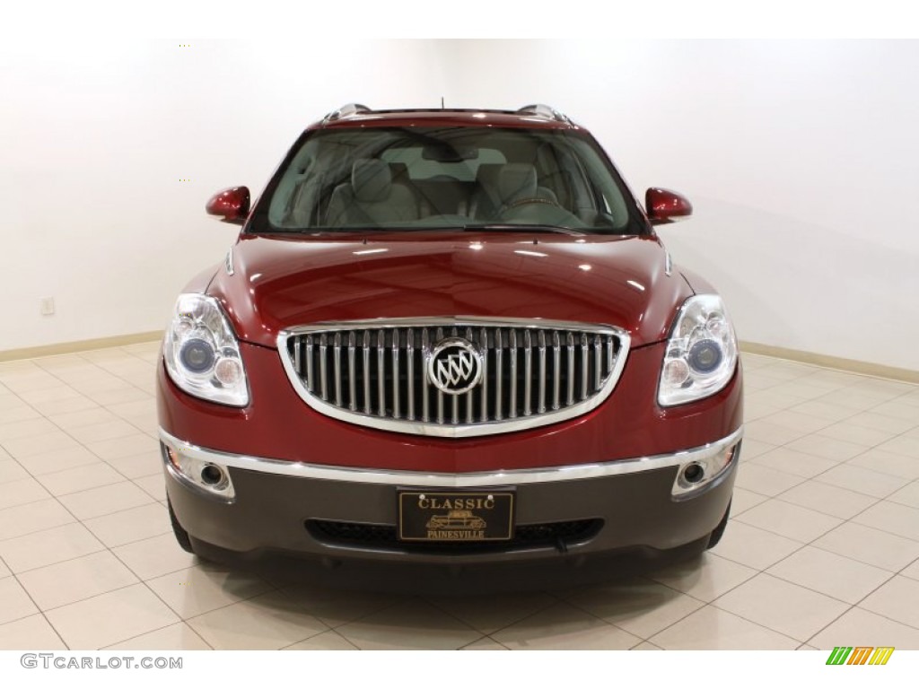 2010 Enclave CXL AWD - Red Jewel Tintcoat / Titanium/Dark Titanium photo #2