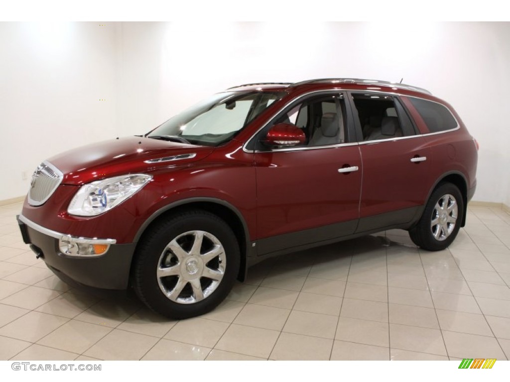 2010 Enclave CXL AWD - Red Jewel Tintcoat / Titanium/Dark Titanium photo #3