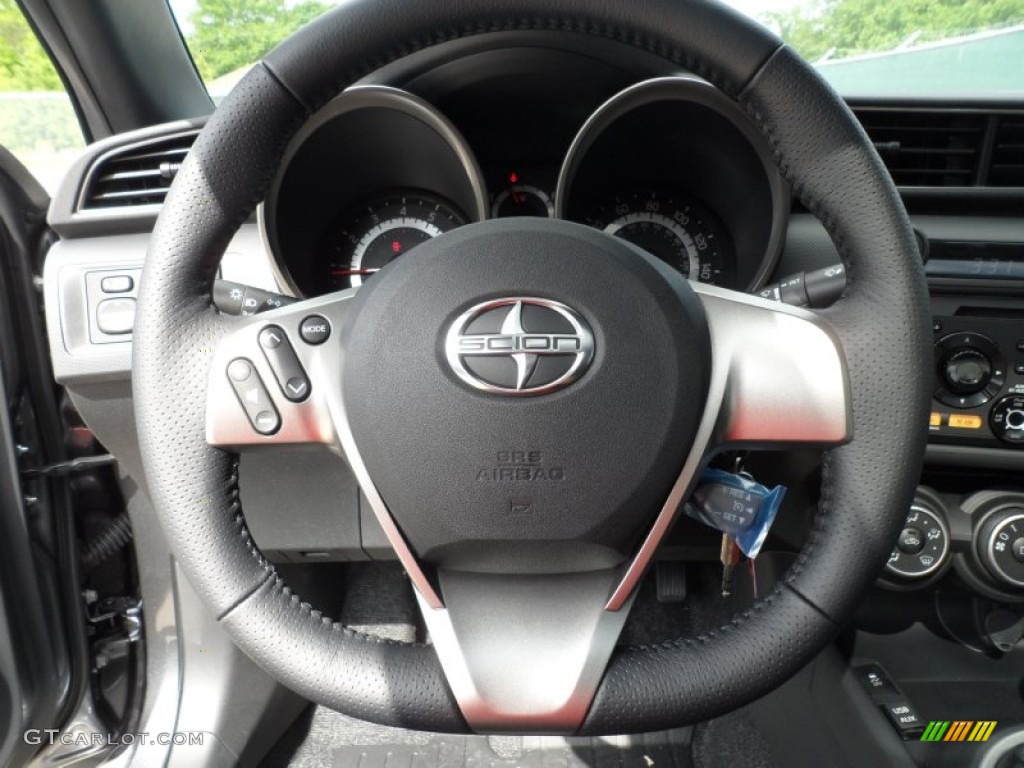 2012 Scion tC Standard tC Model Dark Charcoal Steering Wheel Photo #63316400