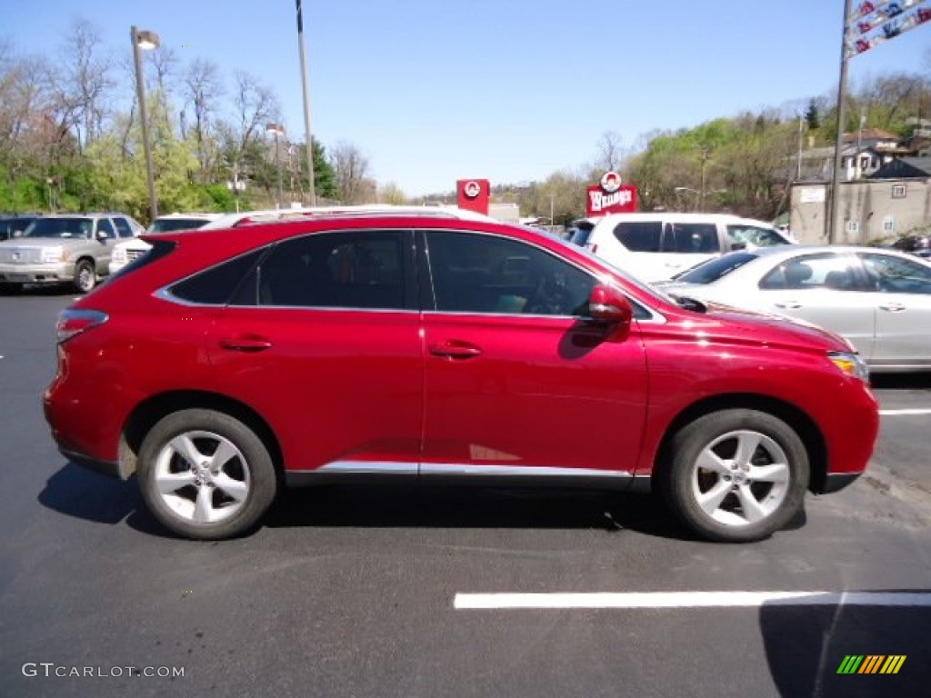 2010 RX 350 AWD - Matador Red Mica / Parchment/Brown Walnut photo #5