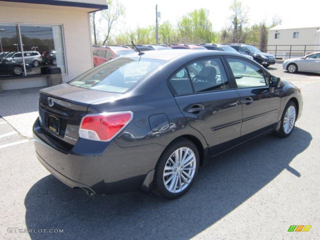 2012 Impreza 2.0i Premium 4 Door - Dark Gray Metallic / Black photo #7