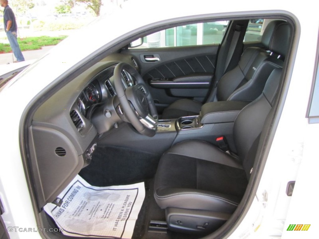 Black Interior 2012 Dodge Charger SRT8 Photo #63322765