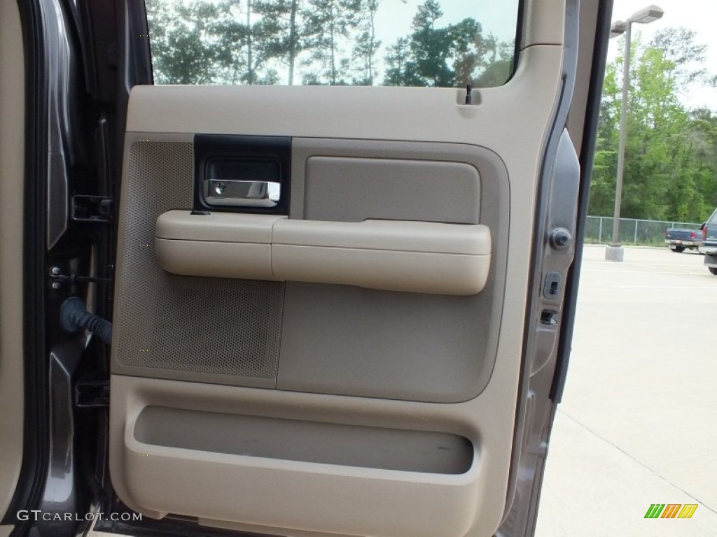 2005 F150 XLT SuperCrew - Dark Stone Metallic / Tan photo #18