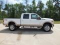 2012 White Platinum Metallic Tri-Coat Ford F350 Super Duty King Ranch Crew Cab 4x4  photo #2