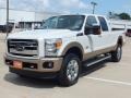 2012 White Platinum Metallic Tri-Coat Ford F350 Super Duty King Ranch Crew Cab 4x4  photo #9