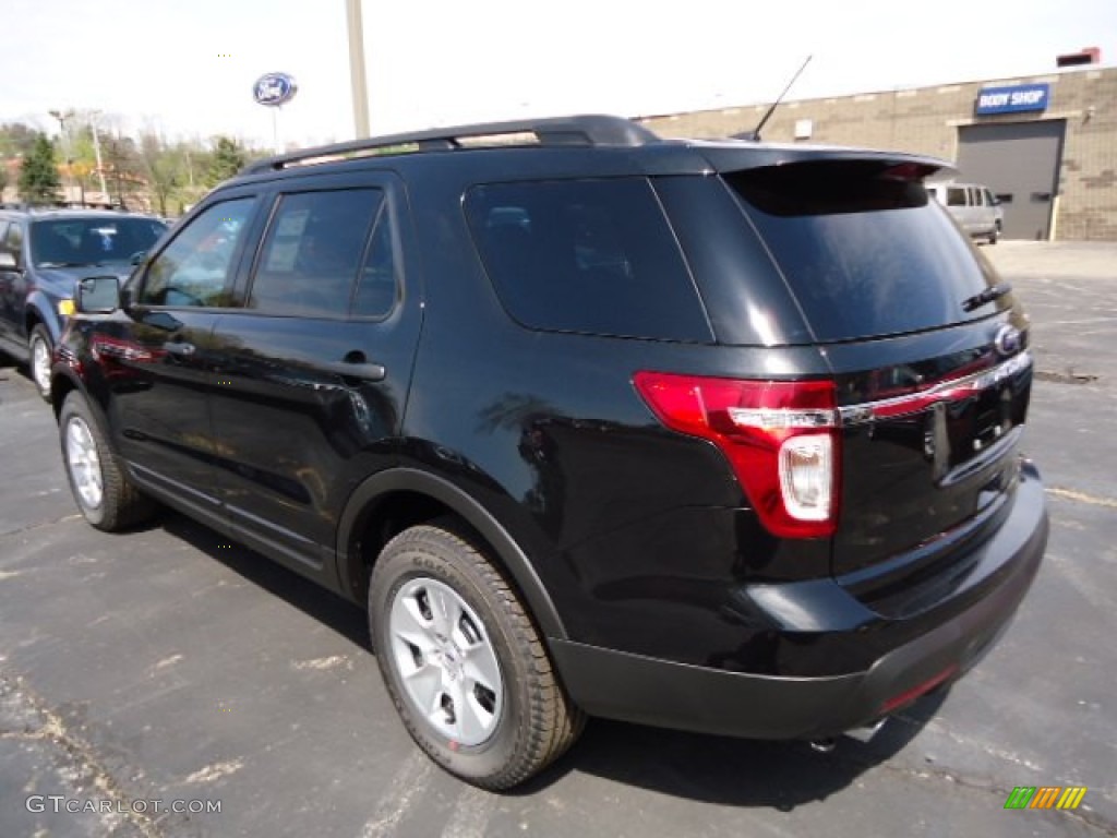 2013 Explorer 4WD - Tuxedo Black Metallic / Medium Light Stone photo #4