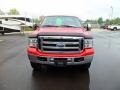 2007 Red Clearcoat Ford F250 Super Duty Lariat SuperCab 4x4  photo #3