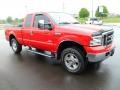 2007 Red Clearcoat Ford F250 Super Duty Lariat SuperCab 4x4  photo #7