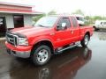2007 Red Clearcoat Ford F250 Super Duty Lariat SuperCab 4x4  photo #8