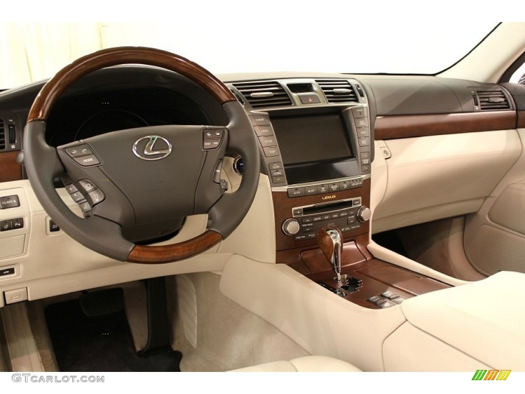 2010 Lexus LS 600h L AWD Hybrid Alabaster Dashboard Photo #63327737