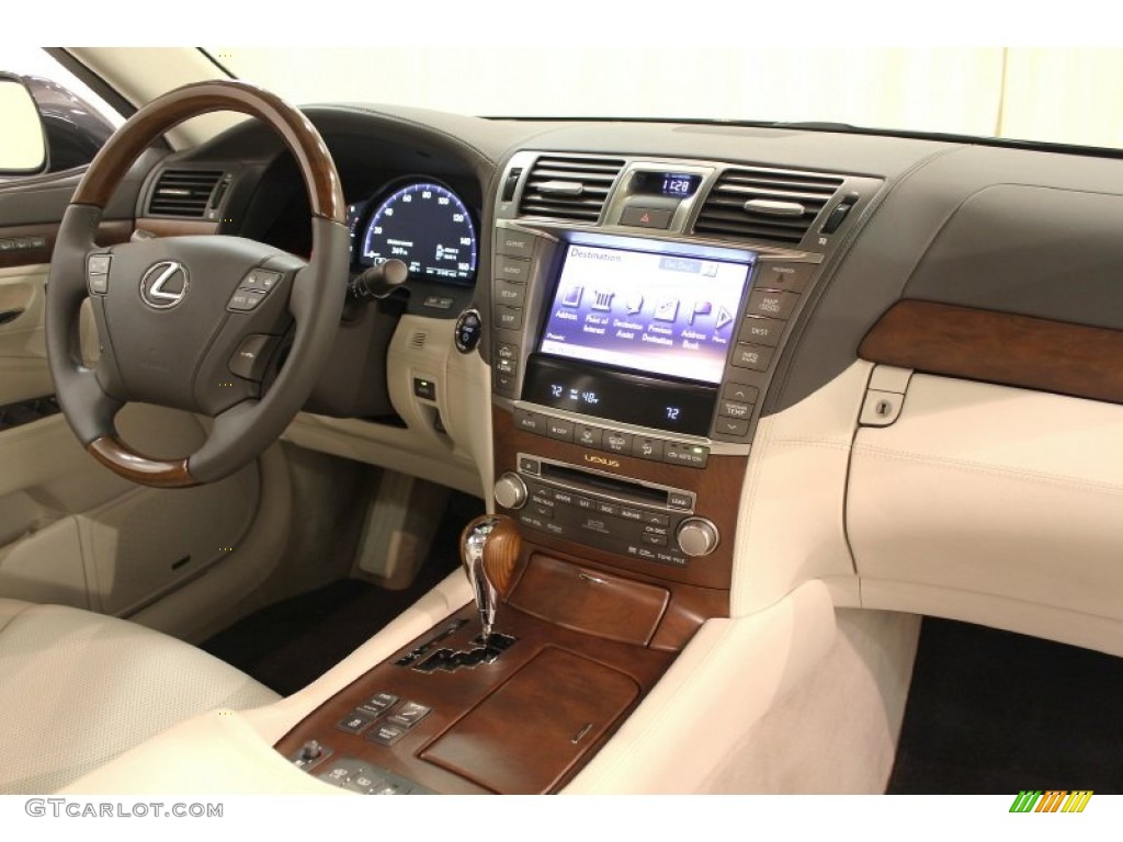 2010 Lexus LS 600h L AWD Hybrid Alabaster Dashboard Photo #63327934