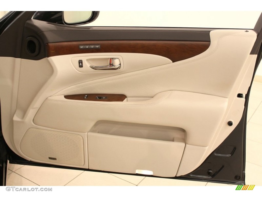 2010 Lexus LS 600h L AWD Hybrid Alabaster Door Panel Photo #63327942