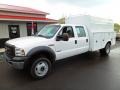 Oxford White - F550 Super Duty XL Crew Cab 4x4 Commercial Truck Photo No. 11