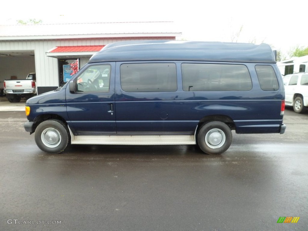 True Blue Metallic 2004 Ford E Series Van E350 Super Duty XL Wheelchair Access Exterior Photo #63328829