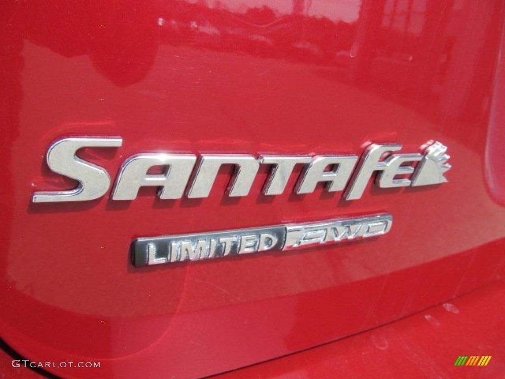 2010 Santa Fe Limited 4WD - Venetian Red / Cocoa Black photo #4