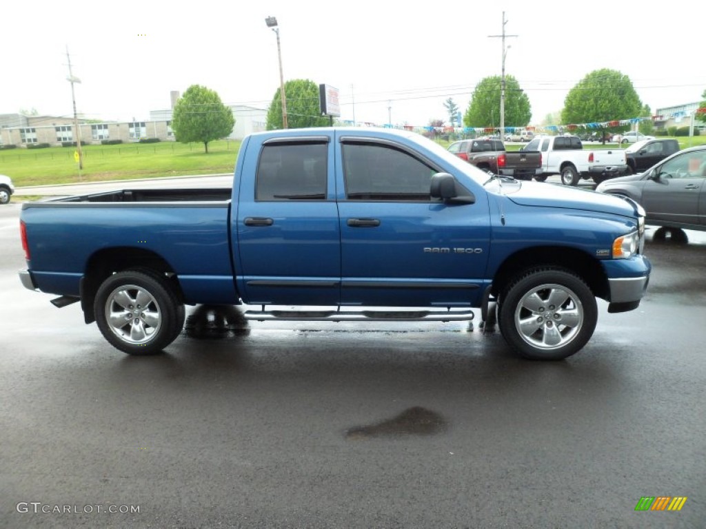 2004 Ram 1500 SLT Quad Cab 4x4 - Atlantic Blue Pearl / Dark Slate Gray photo #2