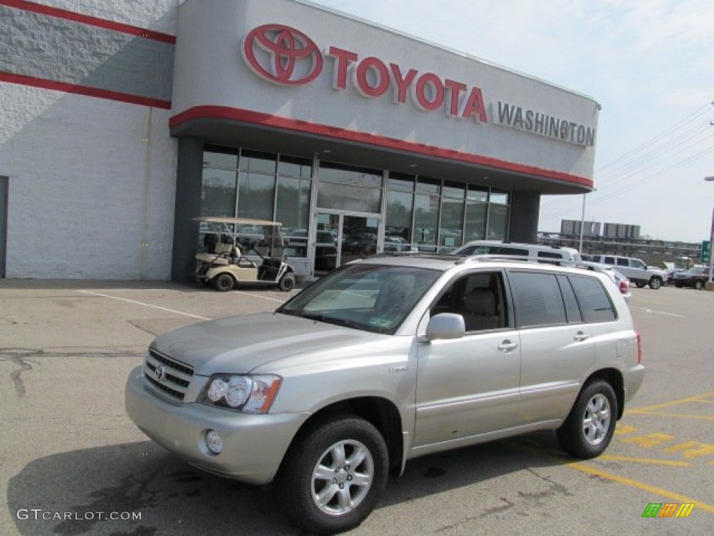 2002 Highlander Limited 4WD - Millennium Silver Metallic / Ivory photo #1