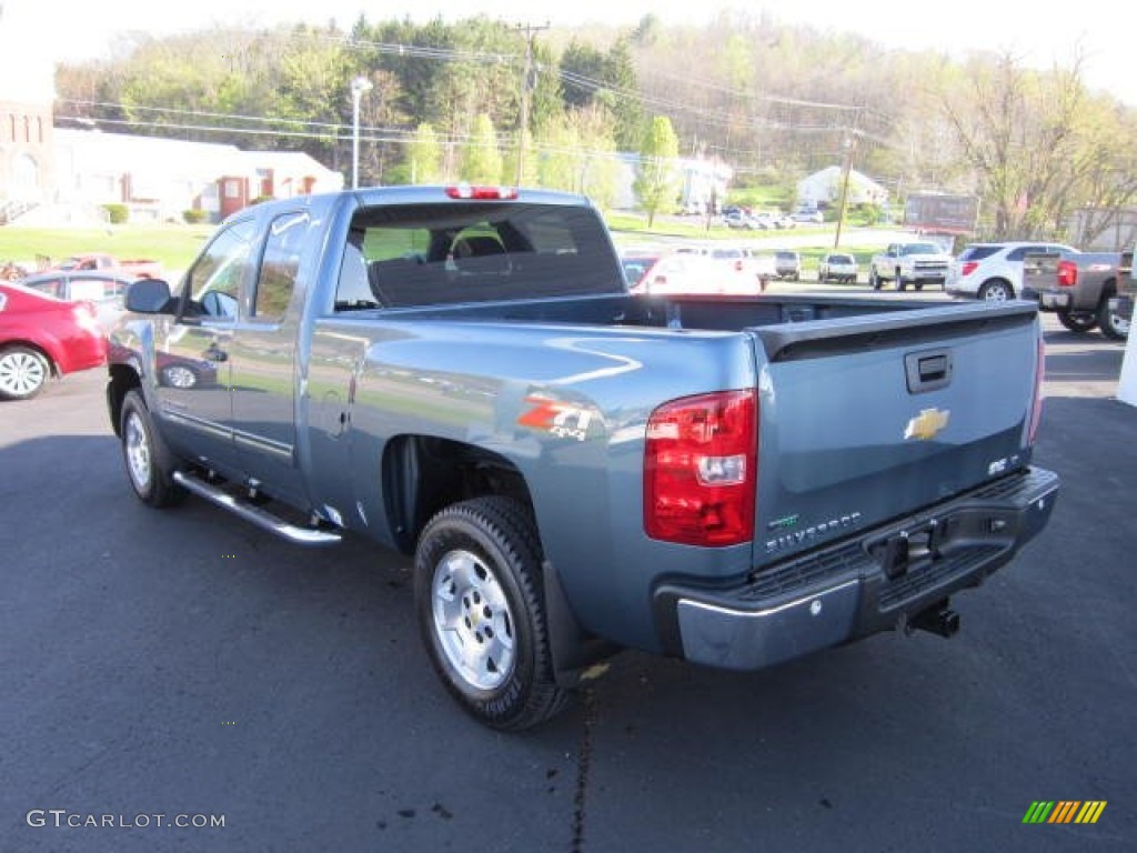 2012 Silverado 1500 LT Extended Cab 4x4 - Blue Granite Metallic / Ebony photo #5