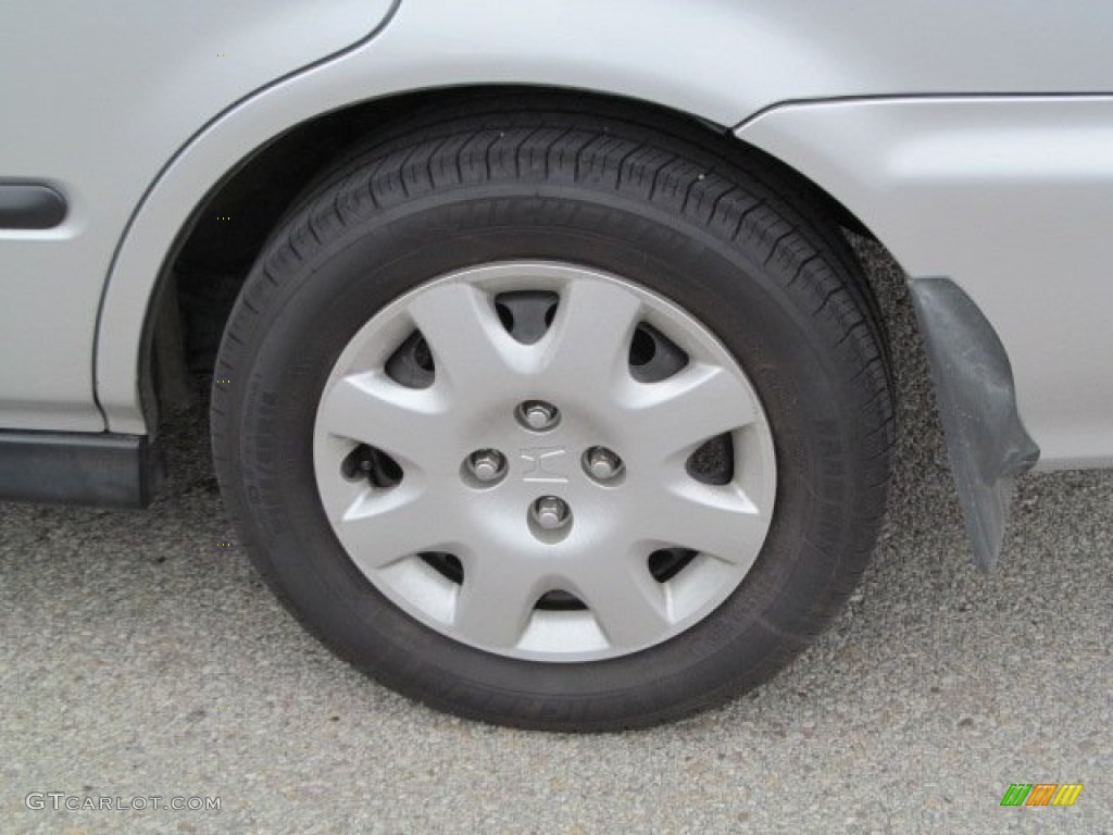 1999 Civic LX Sedan - Vogue Silver Metallic / Gray photo #4