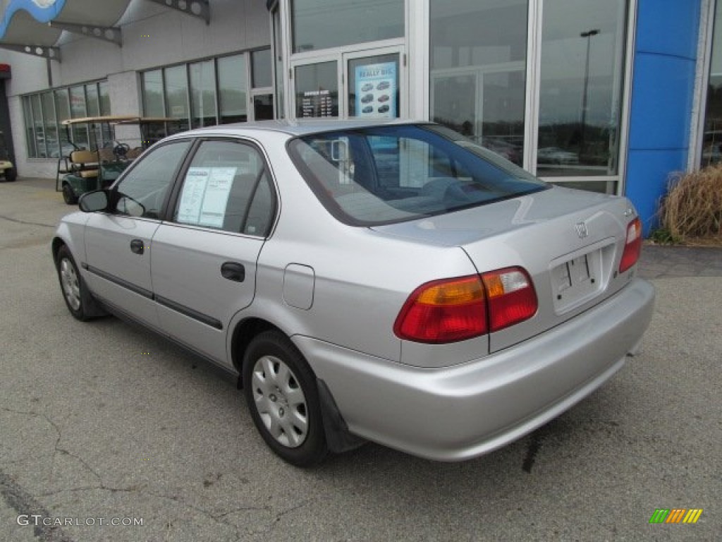 1999 Civic LX Sedan - Vogue Silver Metallic / Gray photo #5