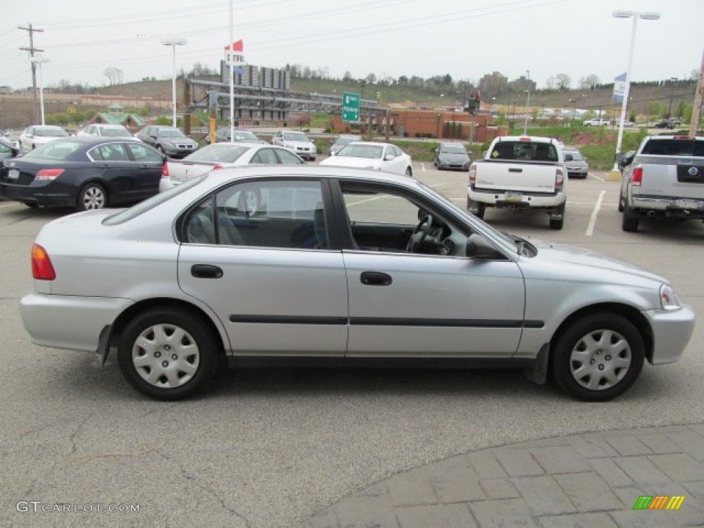1999 Civic LX Sedan - Vogue Silver Metallic / Gray photo #8