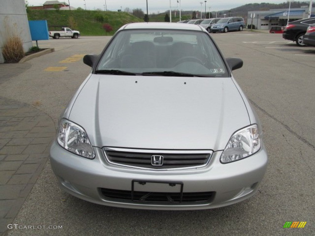 1999 Civic LX Sedan - Vogue Silver Metallic / Gray photo #10