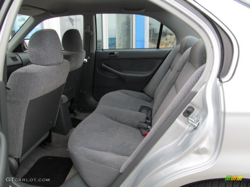 1999 Civic LX Sedan - Vogue Silver Metallic / Gray photo #11