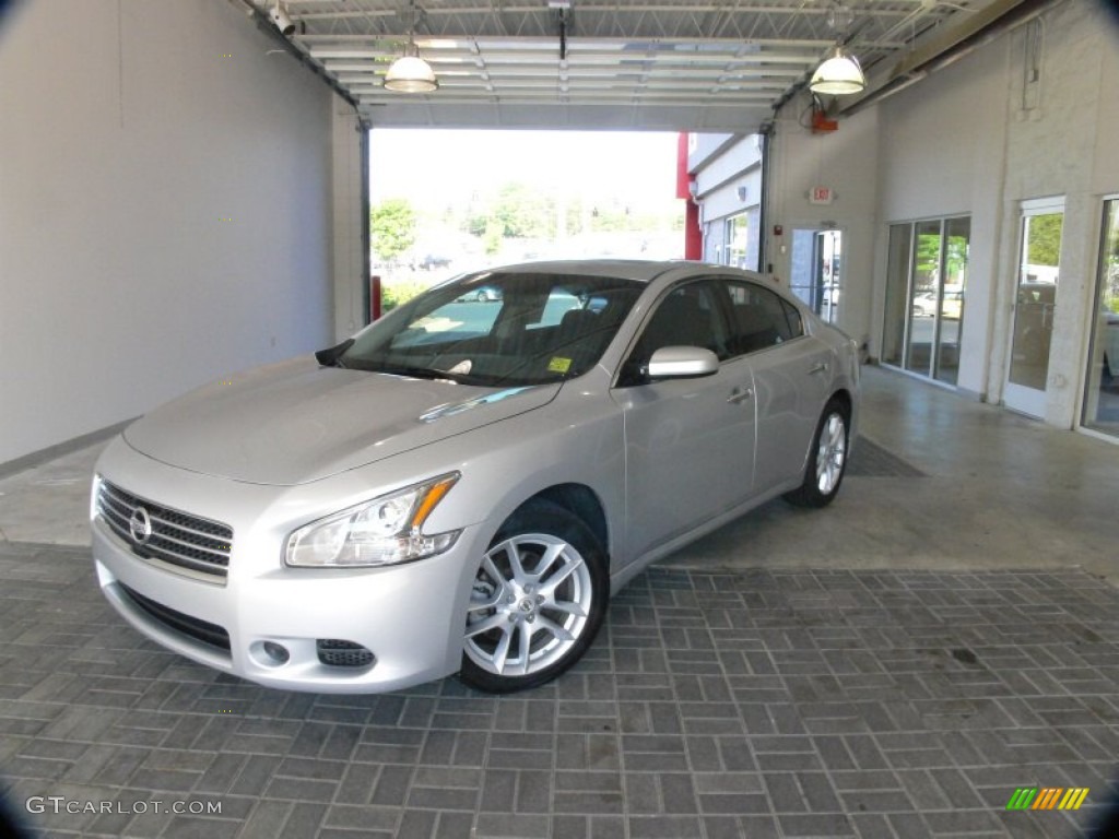 2010 Maxima 3.5 S - Radiant Silver / Charcoal photo #1