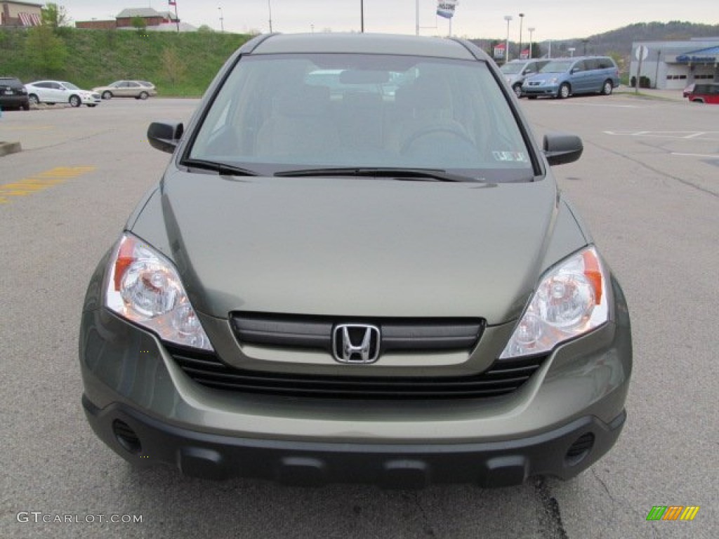 2009 CR-V LX 4WD - Green Tea Metallic / Ivory photo #10