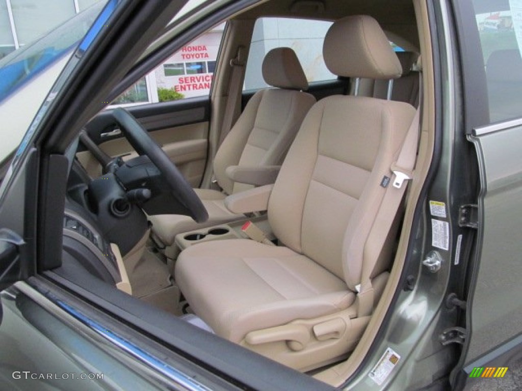 2009 CR-V LX 4WD - Green Tea Metallic / Ivory photo #13