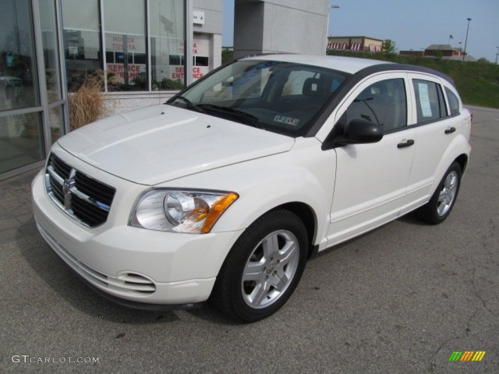 2008 Caliber SXT - Stone White / Dark Slate Gray photo #2