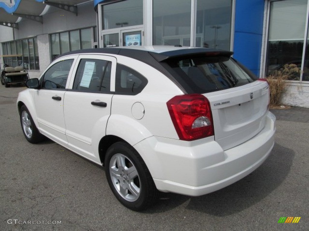 2008 Caliber SXT - Stone White / Dark Slate Gray photo #5