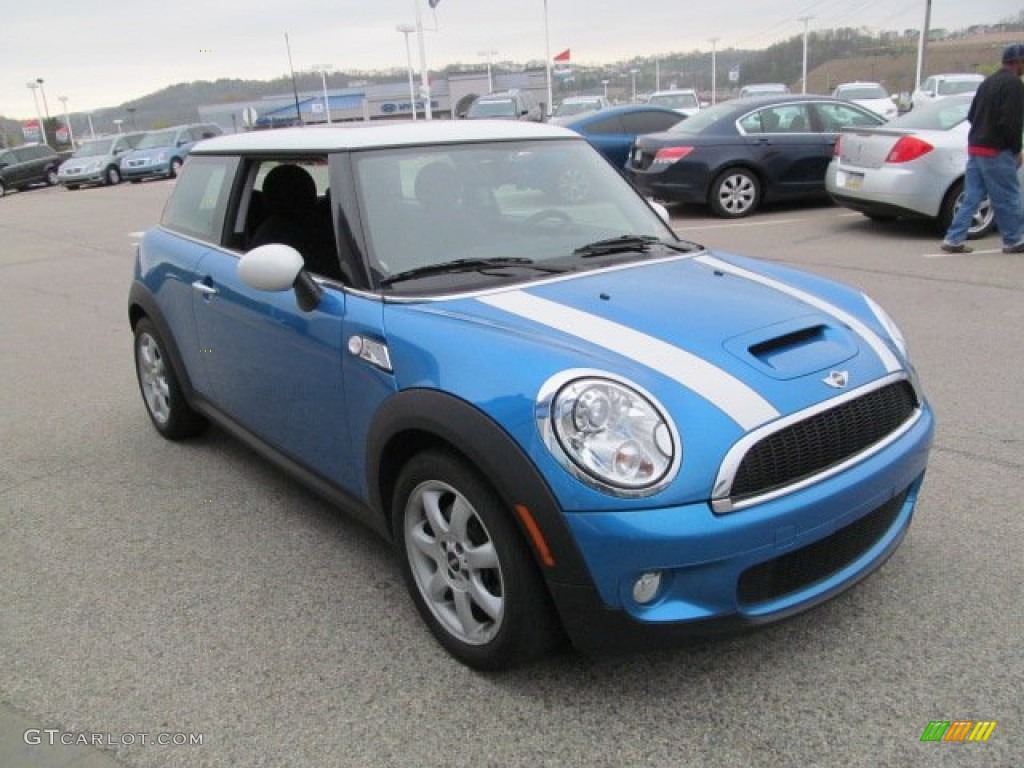 2007 Cooper S Hardtop - Laser Blue Metallic / Carbon Black/Black photo #9