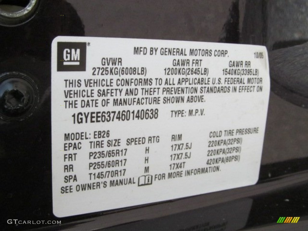 2006 SRX V6 - Blackberry / Light Gray photo #19