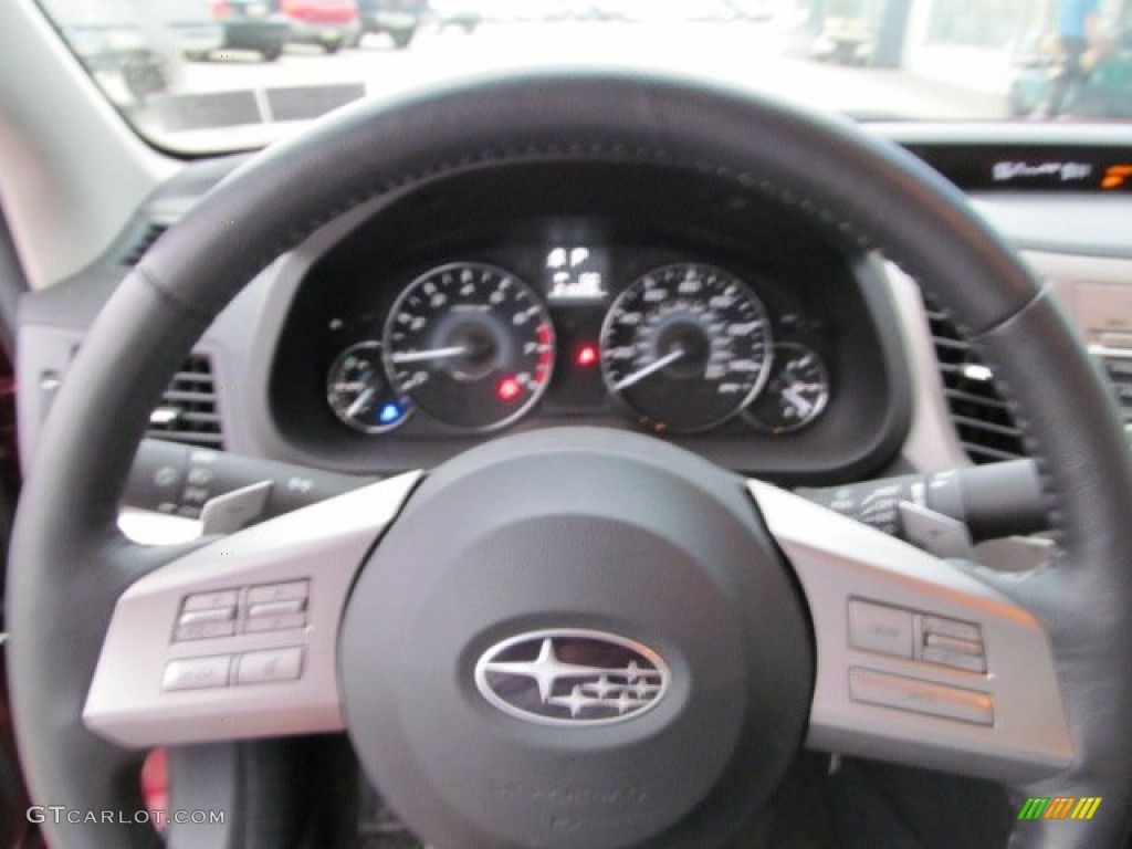 2011 Legacy 2.5i Premium - Ruby Red Pearl / Off-Black photo #16