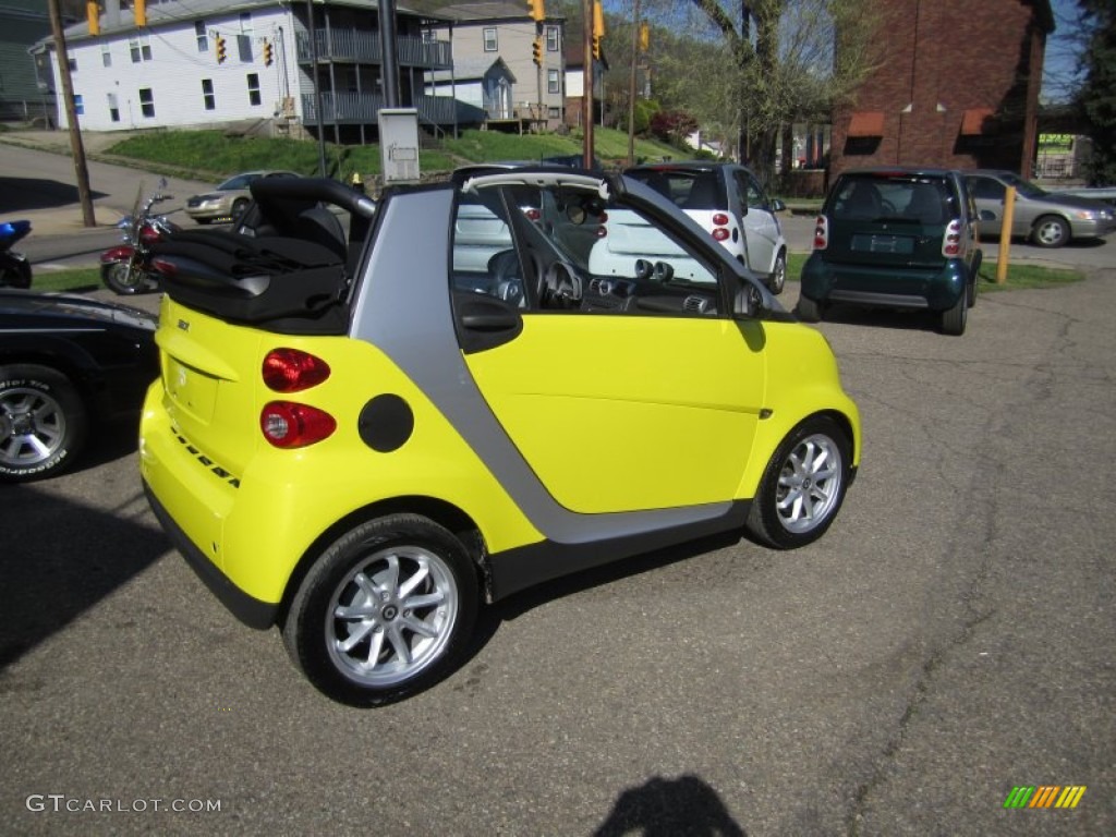 2008 fortwo passion cabriolet - Light Yellow / Design Black photo #3