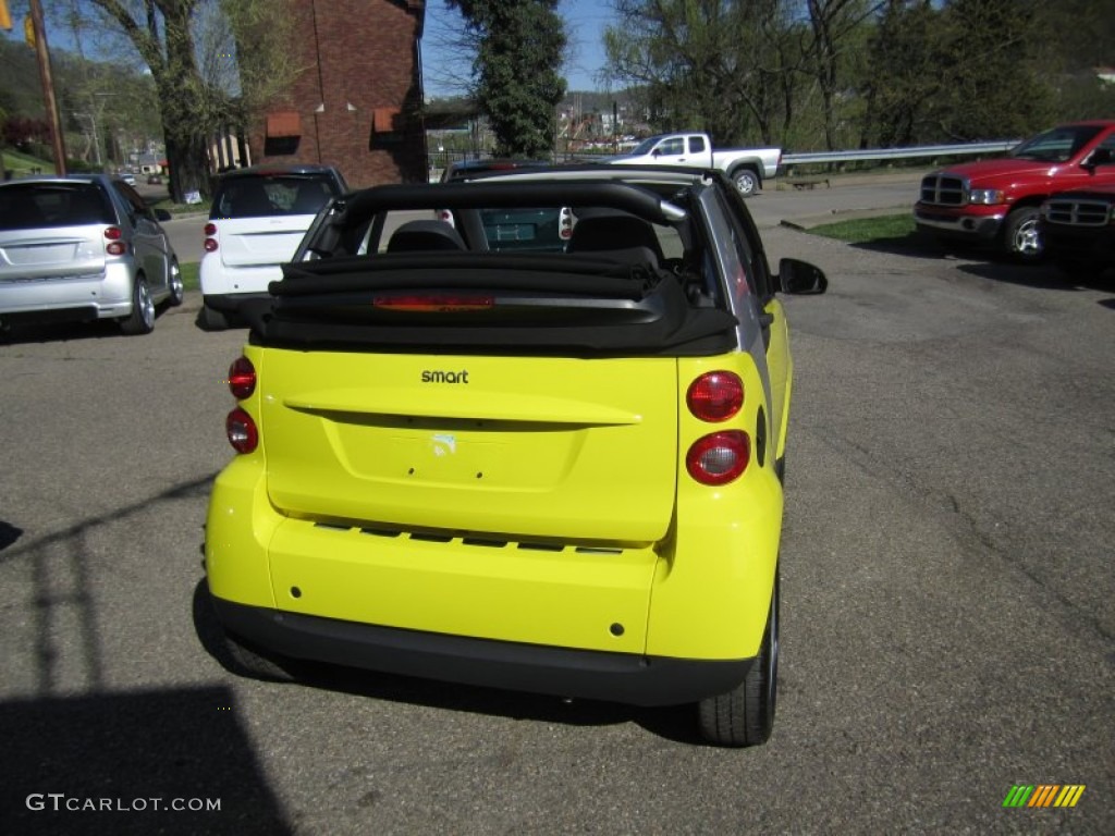 2008 fortwo passion cabriolet - Light Yellow / Design Black photo #4